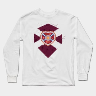 Scottish Hearts Midlothian Fc Long Sleeve T-Shirt